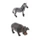 thumbnail image 1 of Figura de Acción Animal Hugo Juguetes para Niños Cebra Hipopótamo, 1 of 10