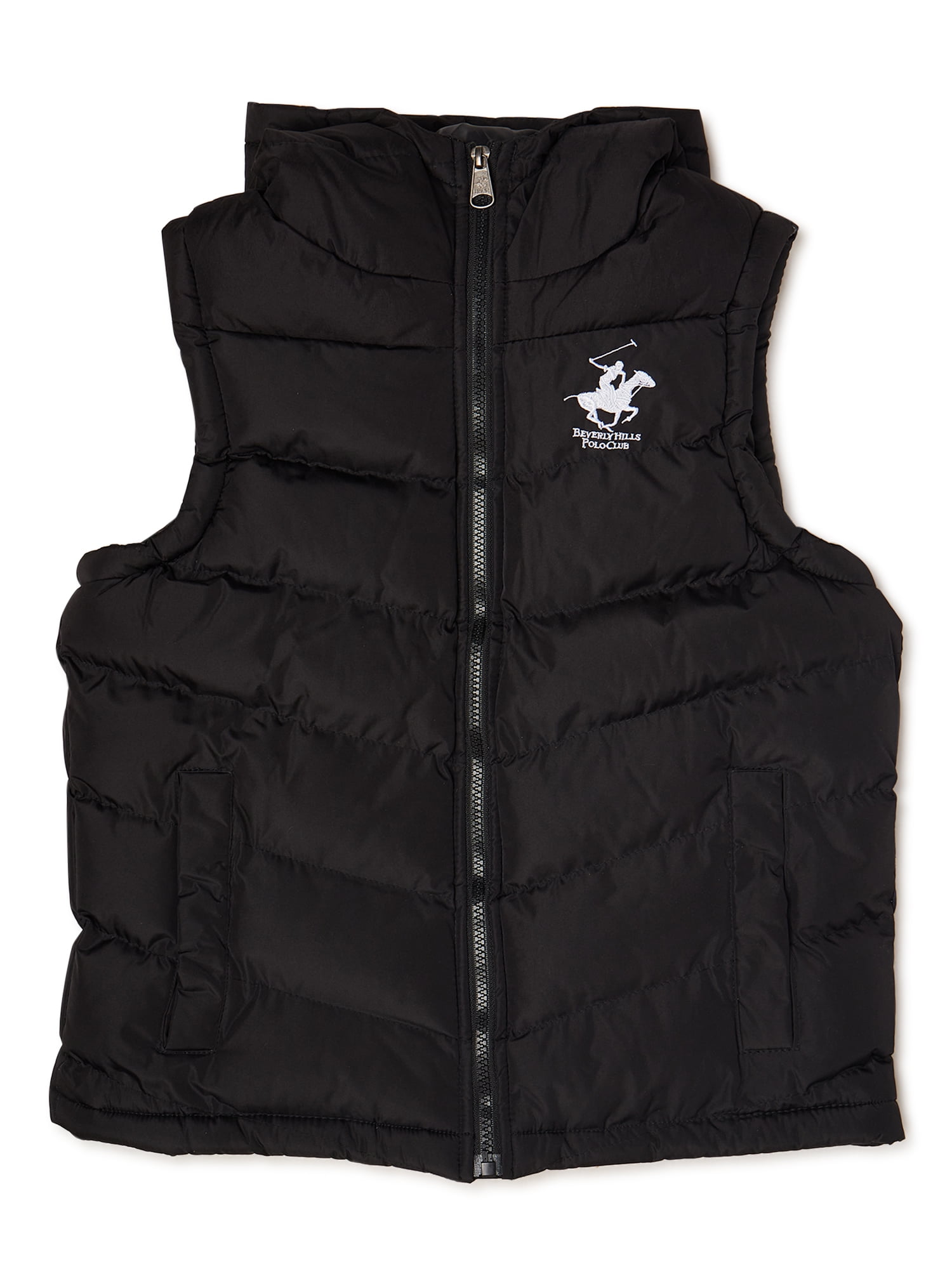 Beverly Hills Polo Club Hooded Vest Black