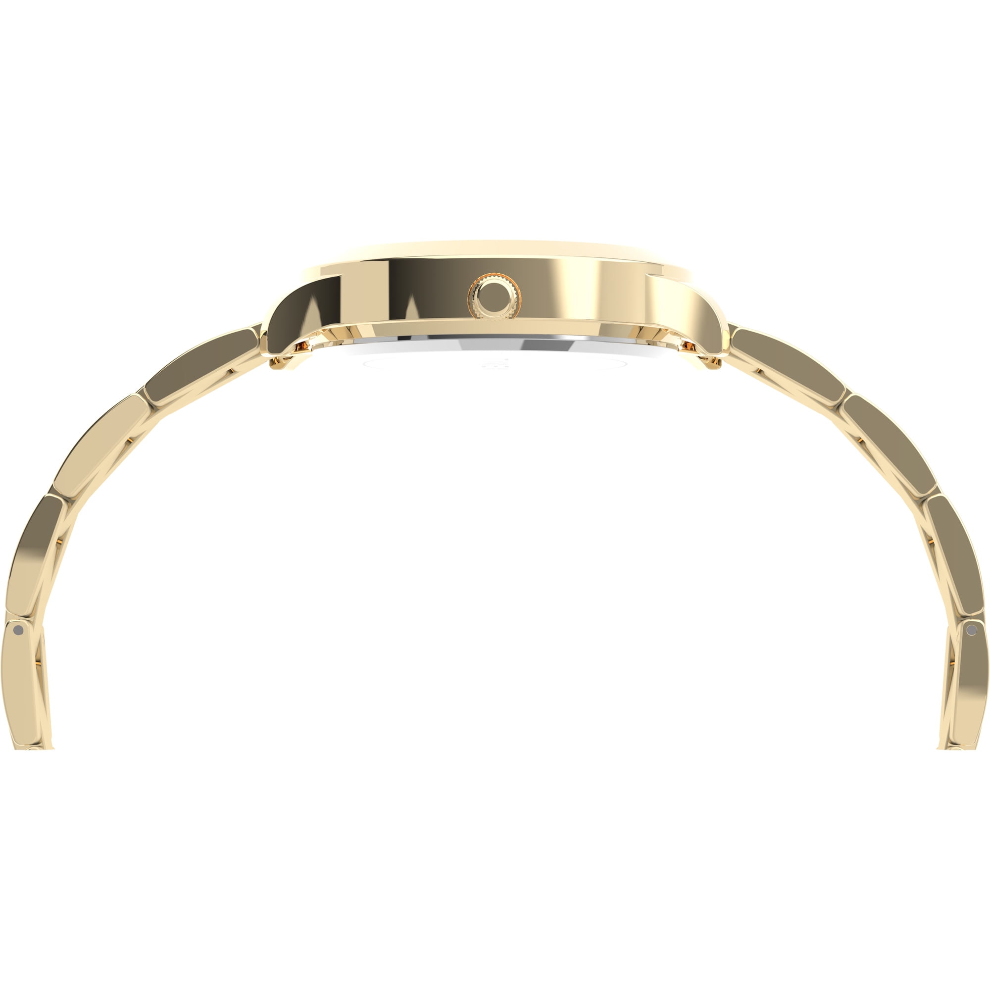 Timex Women's Premium Dress 32mm Watch – Gold-Tone Case & Dial with Stainless Steel Bracelet