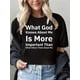 thumbnail image 1 of Front Shoulder Fit Ladies' Size God Knows About Me Top, 1 of 6
