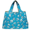 thumbnail image 4 of Wrapables Large Foldable Tote Nylon Reusable Grocery Bags, Jellyfish, 4 of 6