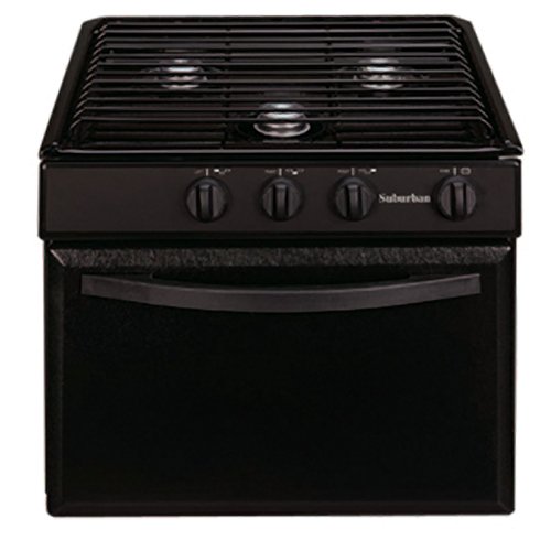 Suburban 3106A Black 17" 3 Burner Range