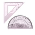 thumbnail image 3 of Zyyini Plastic Ruler,4pcs Ruler Soft Plastic Transparent Cute Pink Angle Length Measuring Tools for Kids Students Studying,Transparent Ruler, 3 of 8