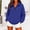 Blue, variant on Quarter Zip Pullover Women Fall Clothes for Women Fall Tops for Women 1/4 Zip Pullover Women Business Casual Outfits Trendy Clothes Athletic Quarter Zip Women No Hood Tops Teacher Sweatshirt Orange L