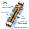 thumbnail image 4 of Filtro de 10 A CA, 110 V, 220 V, Supresor de Interferencias Electromagnéticas de 4 Etapas, Purificador de Amplificador Audio LC EMC de Potencia Común, 4 of 5