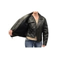 thumbnail image 4 of Redline Women's Naked Goat Skin Leather Motorcycle Jacket, Black L-HARLEY (2XL), 4 of 5