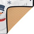 thumbnail image 3 of Yayeee Area Rugs for Living Room 6.7'x4.8' Non Slip Washable Bedroom Floor Carpet, Blue Cartoon Snowmen, 3 of 5
