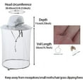 thumbnail image 2 of Bee Keeping Beekeeper Veil hat gnats Insect Bug Mosquito Fishing Gardening Cap with Head net Netting mesh Hood for Men Women 1Pack, 2 of 8