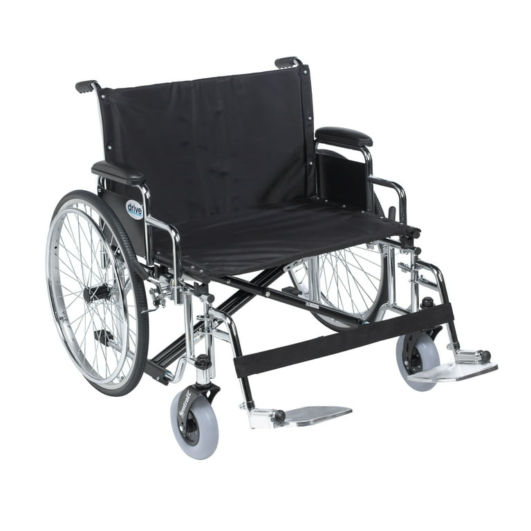 Sentra EC Heavy Duty Extra Wide Wheelchair, Detachable Desk Arms, Swing away Footrests, 26 Sentra EC Heavy Duty Extra Wide Wheelchair, Detachable Desk Arms, Swing away Footrests, 26