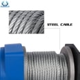 thumbnail image 3 of REINDEER 2500 lb 12V Electric Winch Kit – Steel Cable Wire Rope, Hawse Fairlead, Handheld Remote – For ATV UTV Off-Road Recovery, 3 of 13