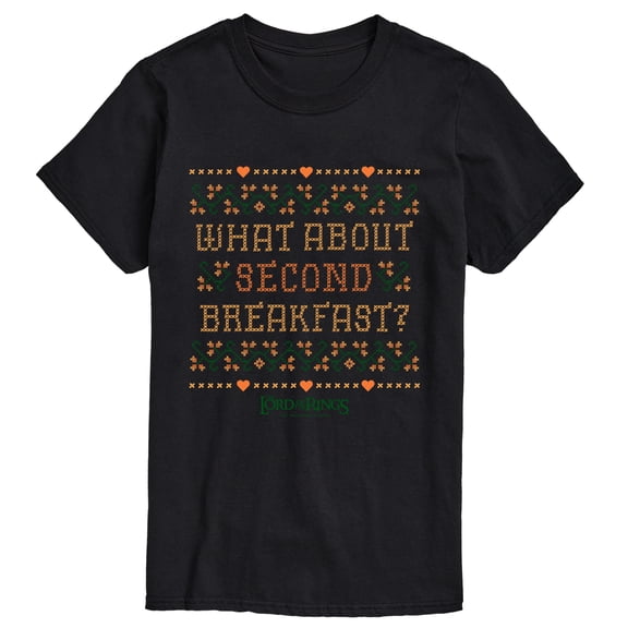 Lord Of The Rings - What About Second Breakfast - Men's Short Sleeve Graphic T-Shirt