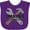 Purple, variant on Inktastic Grandpa Little Helper Boys Baby Bib