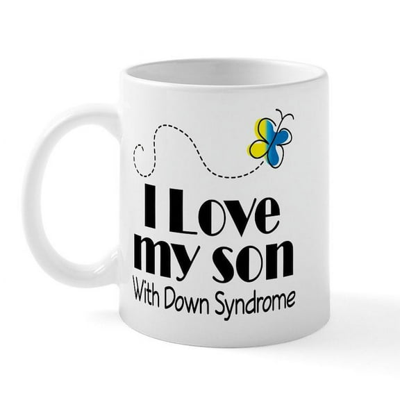 CafePress - Down Syndrome Son Mug - 11 oz Ceramic Mug - Novelty Coffee Tea Cup