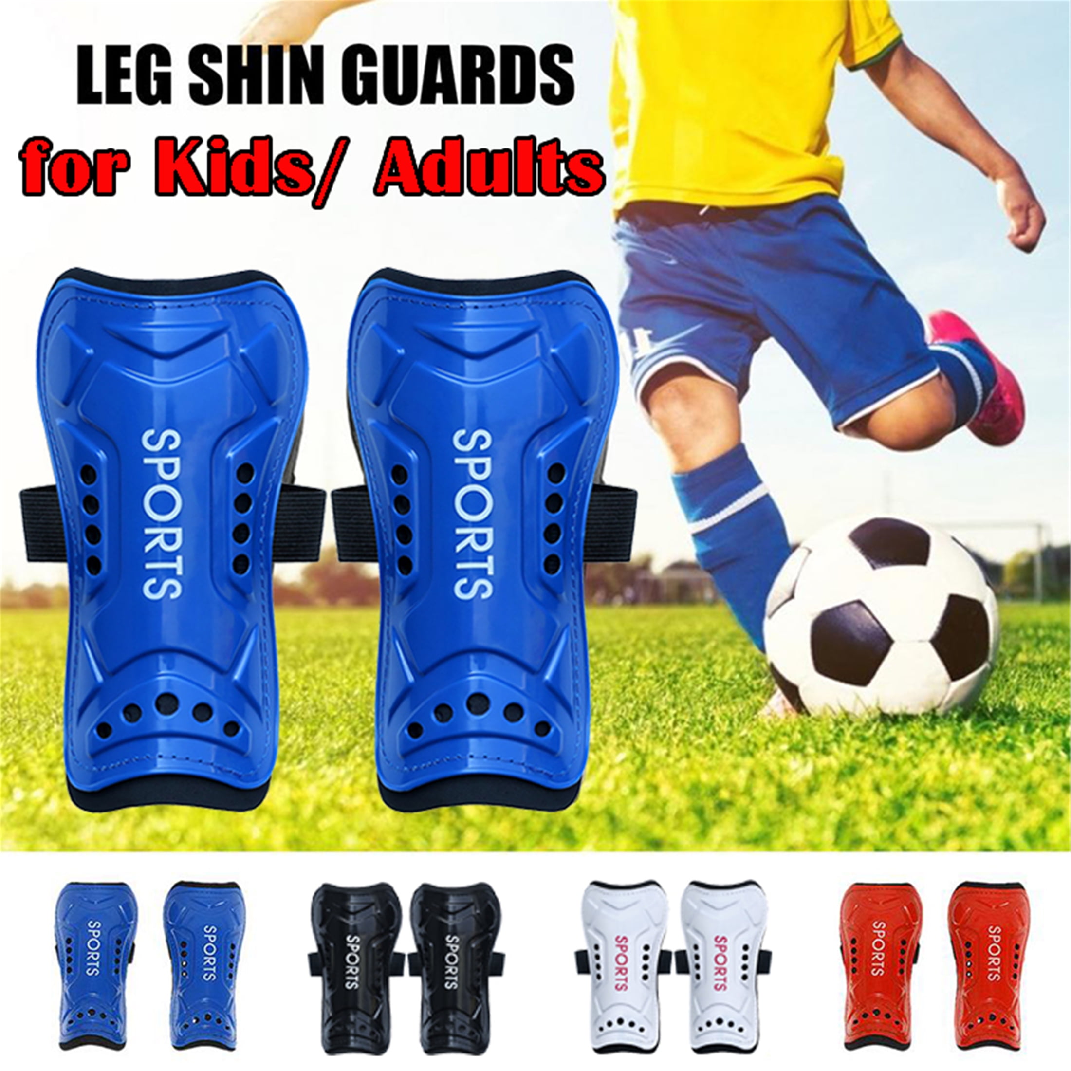 Shin Guards for Kids Soccer 1 Pairs, Elbourn Soccer Shin Pads for Ankle