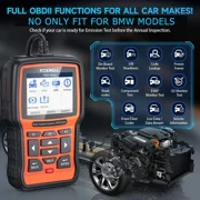 Foxwell NT510 Elite Car Scanner Bidirectional Control Test Diagnostic Tool OBDII Code Reader OBD2 Scanner Full System Full Maintenance Reset Automotive Scanner for All Cars EOBD OBD Scanner, BMW