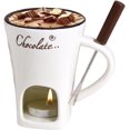 thumbnail image 1 of Tea Candle Fondue Set - Chocolate Fondue Mug Set - Chocolate Melting Mug Use The Included Tea Light Candles To Heat And Create A Cozy Atmosphere While Keeping The Hot Pot Warm, 1 of 8