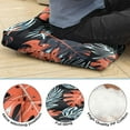 thumbnail image 5 of Island Breeze Floor Cushion&nbsp;– 22x22 Inch Large Pillow, Dutch Velvet, Gentle Floral & Leaf Mix (Subtle Tropical Accent), 5 of 7