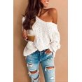 thumbnail image 1 of Women's Pullover Hooded Coat Knit Sweater Solid Color, 1 of 3