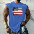 thumbnail image 2 of Yiaimeir Men's Sleeveless Tank Tops With American Flag Print Casual Summer Tank Top For Gym Beach And Everyday Wear,Size S-3XL, 2 of 4