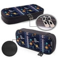 thumbnail image 4 of Lsque Solar System Printed Big Capacity PU Leather Pencil Case Large Pencil Pouch Stationery Pen Bag Pencil Holder for Teen, 4 of 6