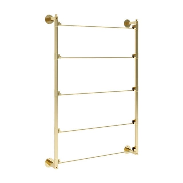 Rongfmy Ribbon Organizer Wall 5 Tiers Scarf Rack for Sewing Craft Room Retail Stores Gold