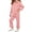 Pink, variant on Cethrio Girls Knitted Outfit Sets, Fall 2 Piece Long Sleeve Casual Girls' Clothing Sets Pink Size 6