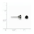 thumbnail image 2 of Finest Gold 14K White Gold 0.75CT Black Diamond Stud Earrings, 2 of 2