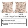 thumbnail image 6 of Vintage Flower Pillow Covers 16x16 Inch Set of 2 Burnt Orange and Cream Floral Outdoor Throw Pillow Covers Cute Small Floral Print Rustic Farmhouse Pillowcases Cotton Linen Cushion Covers for Couch, 6 of 6