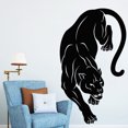 thumbnail image 1 of Adhesivos de pared de PVC con forma de pantera negra, 28 x 48 cm, estilo jungla, 1 of 2