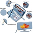 thumbnail image 4 of GEEAD Multiple Card Slots Wallet for Women Wallet with Multiple Card Slots for Women contrast maple leaf autumn transition Soft Texture Best Thanksgiving Gift for Women, 4 of 10