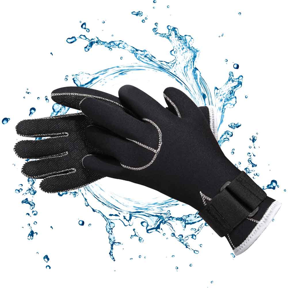 1pair 3mm Snorkeling Swimming Wetsuit Gloves Scuba Surfing Diving Water Sports 