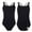 A Black, variant on Aislor Kids Toddler Girls Team Basic Camisole Ballet Dance Leotards Criss Cross Gymnastic Tank Top 3-14 A Black 3-4