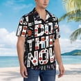 thumbnail image 3 of Yiaed Geometric Sports Energetic Burst Print Hawaiian Shirt for Men Short Sleeve Button Down Shirts Beach Shirts for Men,3X-Large, 3 of 7