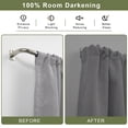 thumbnail image 4 of Vimayta Curtain Rods for Windows 28 to 48 Inches, 1 Inch Diameter Metal Wrap Around Window Curtain Rod with Brackets, Brushed Nickel, 4 of 4