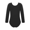 Nyeemya Girls Fleece Lined Bodysuit Long Sleeve Ballet Leotard Kids