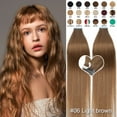 thumbnail image 2 of SEGO Tape in Hair Extensions 100% Real Remy Human Hair Long Straight Gold Hair Acessories Clearance, 2 of 10