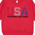 thumbnail image 3 of Inktastic USA Veterans Day 2025 Toddler Sweatshirt, 3 of 4