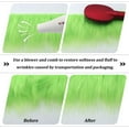 thumbnail image 6 of 4 Roll 60 x 2" Shaggy Faux Fur Fabric Precut Strips Pre Cut Rolls Pale Green Fur Trim Fuzzy Ribbon for DIY Crafts Gnomes Beard Santa Claus Hair Dwarf Cosplay Costume Christmas Decoration, 6 of 9