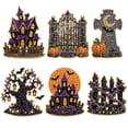 thumbnail image 2 of 6 Pcs DIY Halloween Pearl Diamond Art Painting Fridge Magnet,Pearl Art Magnetic Sticker Craft Kit for Adults & Beginners, Refrigerator Whiteboard Kitchen Home Decor & Spooky Gift,B, 2 of 8