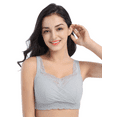 thumbnail image 7 of BIMEI Mastectomy Bra with Pockets for Breast Prosthesis Women's Full Coverage Wirefree Everyday Bra 8888,Grey, 34C, 7 of 7