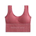 thumbnail image 2 of Women's Sports Bras U-shaped Sports Bra Without Steel Ring Yoga Bra Wireless Bras for Women Red M, 2 of 5