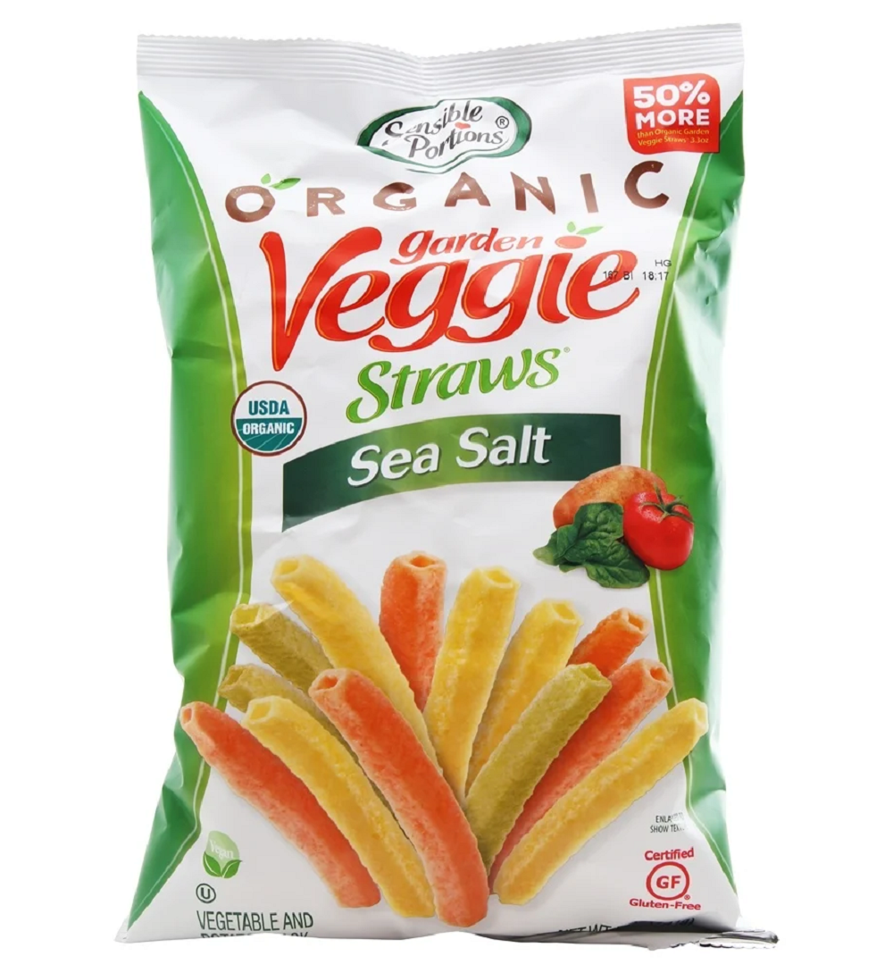 (12 Pack) Sensible Portions Kosher Sea Salt Veggie Straws, 5 Oz