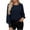 Navy, variant on Women's Sequin Formal Long Sleeve Chiffon Shirt Blouse