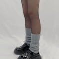 thumbnail image 4 of Medias sin dedos Botas calentadoras de piernas de punto Medias Calcetines largos de crochet unisex, 4 of 5