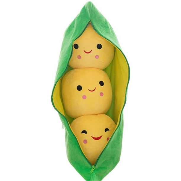Giant Peas in A Pod Plush Toy Pea Pod Pillow Cute Pea Stuffed Toys