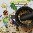 thumbnail image 4 of Cast Iron Mortar and Pestle & Garlic Grater Plate Set, Guacamole Bowl and Masher with Bonus Brush/Spoon, Small Mortar and Pestle Set 3-in-1 Crushing Smasher for Kitchen Spices and Pesto, 4 of 4