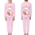 thumbnail image 3 of DISNIMO Pink Cow Pajamas Kids Girls Pajama Set Kids 2 Piece Pajama Set Girls Pjs Size 4 Boys Pj Sets for Kids Long Sleeve Pajamas Girls Crew Neck Pajama Set Kids Loungewear Set Boys, 3 of 7
