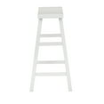 Mainstays Counter Height Saddle Bar Stool, 24", White