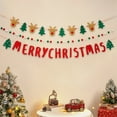 thumbnail image 1 of RKSTN Textile Pull Flags Christmas Decorations Christmas Decorations Flags Flowers Hanging Ornaments Scene Layout Lights Window Surrounding Feeling Hanging Flags Christmas Tree Small Pendants, 1 of 6