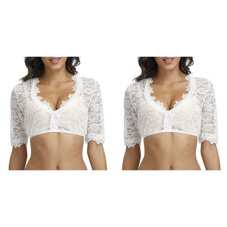 2 Pack Women 1PC Underwire Lingerie Lace Vest Women s Elegant Dirndl Blouse Black Dirndl Blouse Lace Blouse For Oktoberfest Lingerie plus Size Cute Lingerie Surprise Bigger Surprise Stockings Women